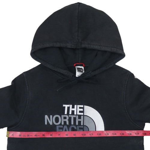 The North Face Boys Black XL Pullover Hoodie 100% Cotton Lined Logo Casual