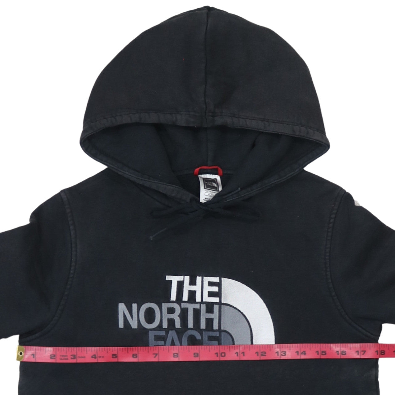 The North Face Boys Black XL Pullover Hoodie 100% Cotton Lined Logo Casual