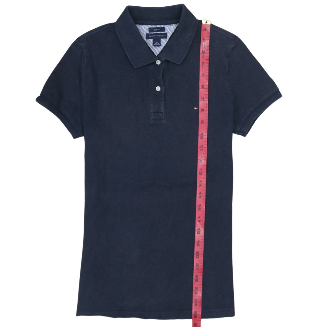 Tommy Hilfiger Men Blue Slim Fit Cotton Polo Shirt M