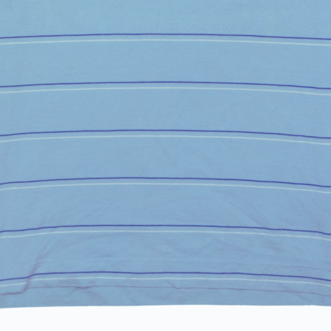 Puma Men Blue Striped Collared Cotton Polo T-Shirt Size L