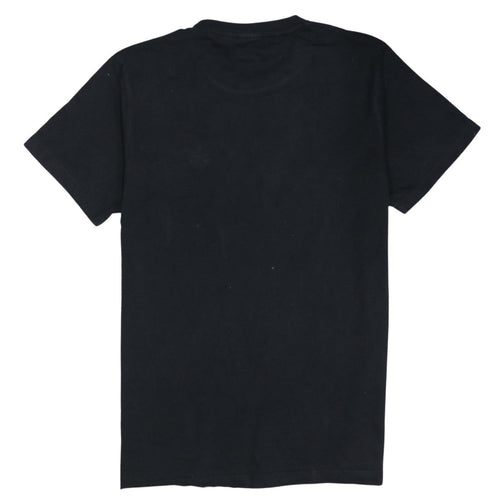 Adidas Boys Black Cotton Short Sleeve T-Shirt Size L Sports Logo Top