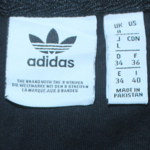Adidas Boys Black Cotton Short Sleeve T-Shirt Size L Sports Logo Top