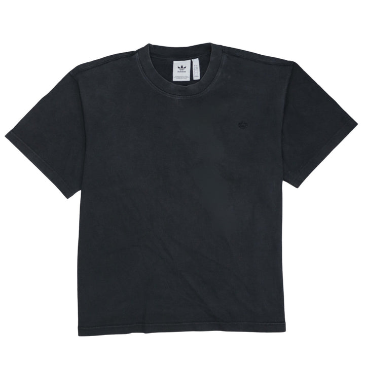 adidas Men's Black Cotton Crew Neck Short Sleeve T-Shirt Size L