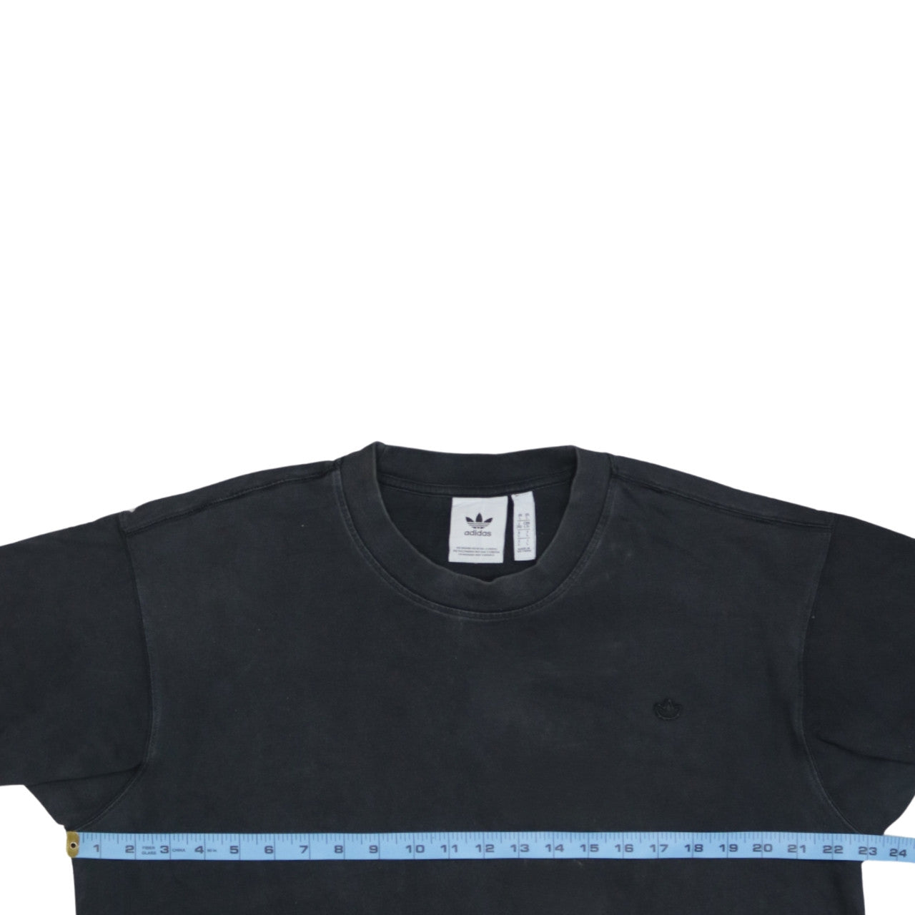 adidas Men's Black Cotton Crew Neck Short Sleeve T-Shirt Size L