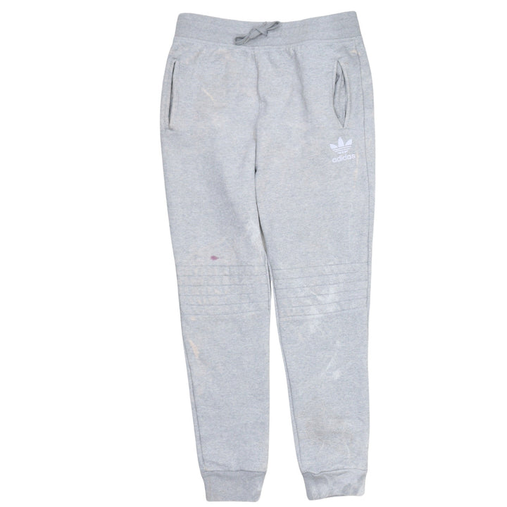 adidas Boys Grey Jogger Sweatpants 13-14 Years Regular Fit Fleece Trousers