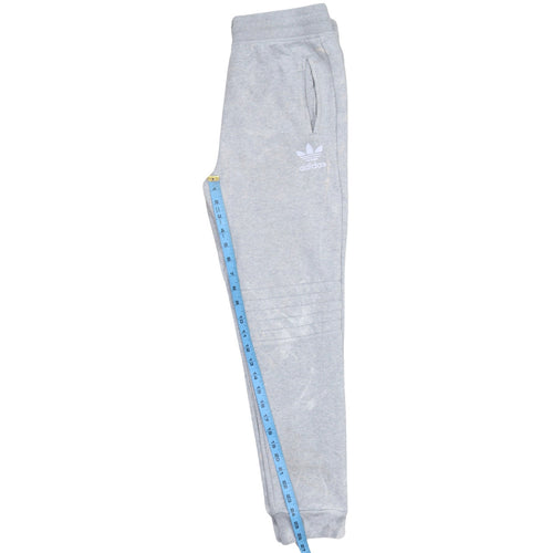 adidas Boys Grey Jogger Sweatpants 13-14 Years Regular Fit Fleece Trousers