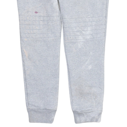 adidas Boys Grey Jogger Sweatpants 13-14 Years Regular Fit Fleece Trousers
