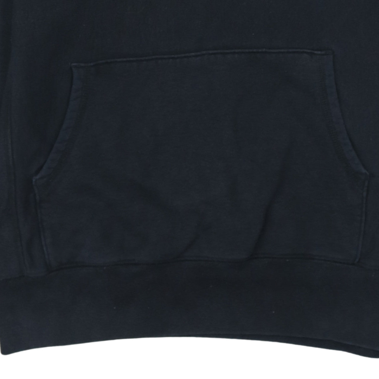 Stussy Men Black Pullover Hoodie Small Logo Streetwear Fleece
