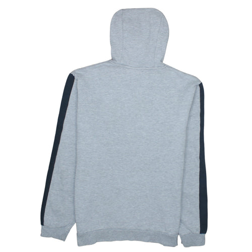 Umbro Mens Grey Pullover Hoodie L Sports Logo Hooded Sweatshirt