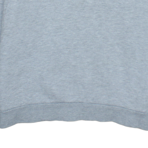 Umbro Mens Grey Pullover Hoodie L Sports Logo Hooded Sweatshirt