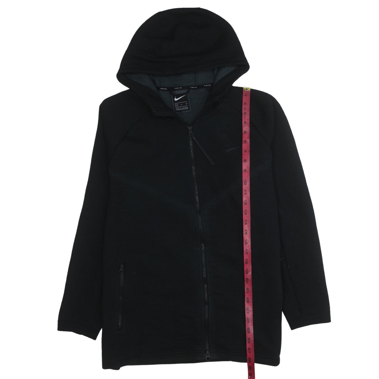 Nike Men's Black XL Full Zip Hoodie Sweatshirt with Hood