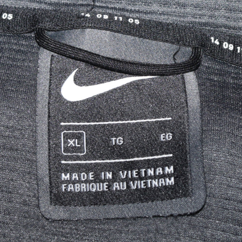 Nike Men's Black XL Full Zip Hoodie Sweatshirt with Hood