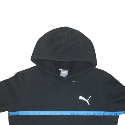 Puma Men's Black Pullover Hoodie Size S Fleece Sportswear