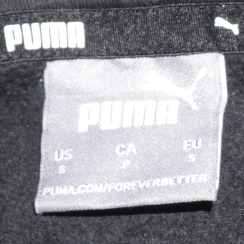 Puma Men's Black Pullover Hoodie Size S Fleece Sportswear
