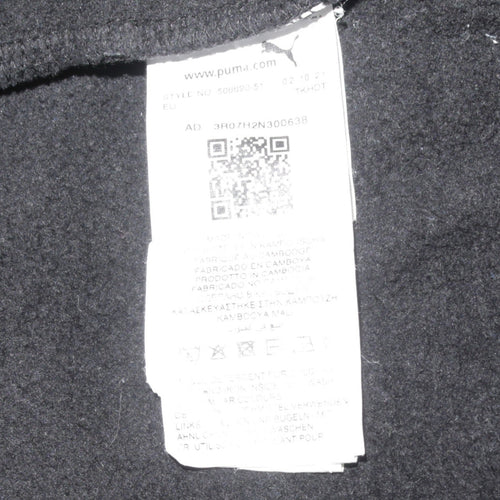 Puma Men's Black Pullover Hoodie Size S Fleece Sportswear