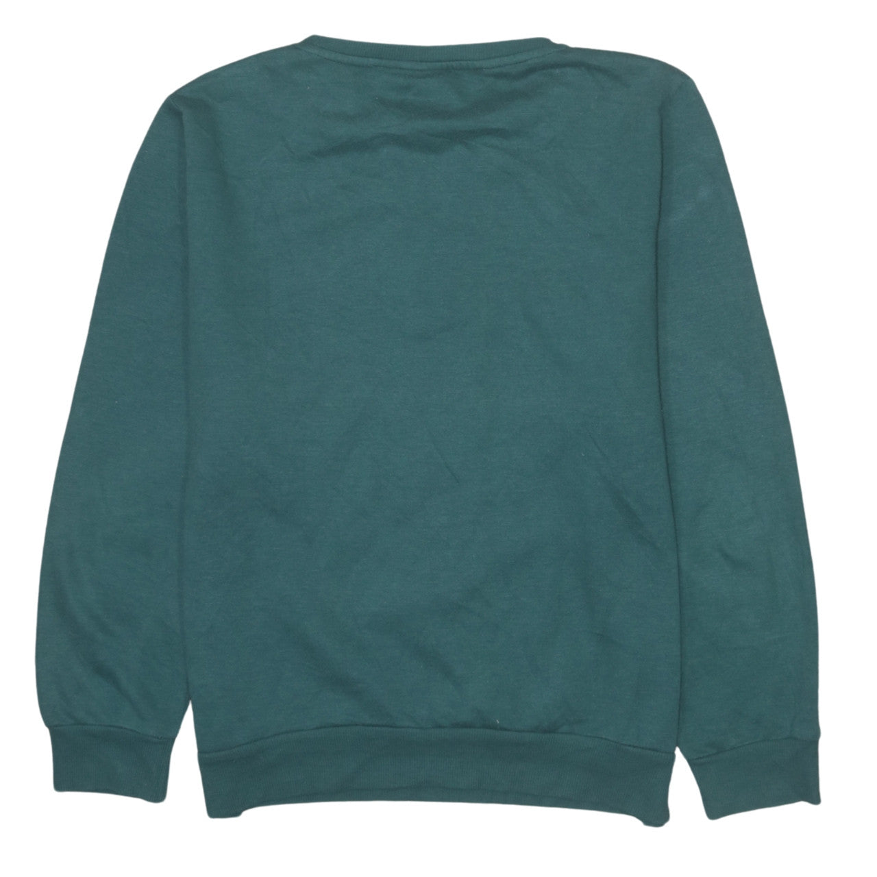 Disney Women Green Mickey Mouse Sweatshirt Size S Crew Neck