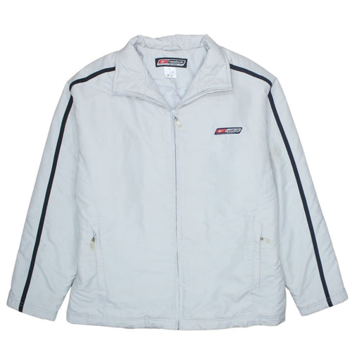 Reebok Women Grey Size 16 Sport Zip Up Lined Jacket
