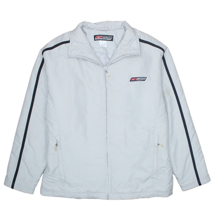 Reebok Women Grey Size 16 Sport Zip Up Lined Jacket