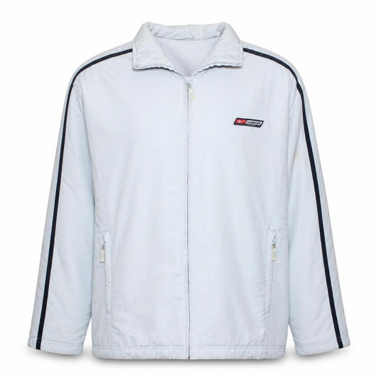 Front view of Reebok Women Grey, size 16, Sport Zip Up Lined Jacket