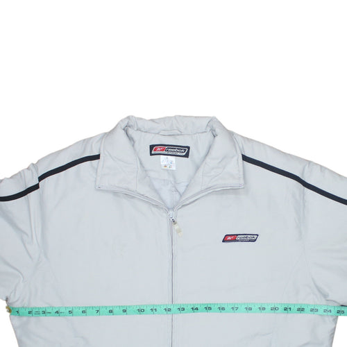 Reebok Women Grey Size 16 Sport Zip Up Lined Jacket