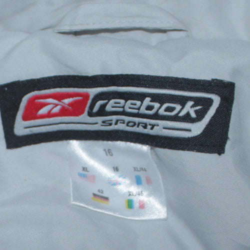 Reebok Women Grey Size 16 Sport Zip Up Lined Jacket