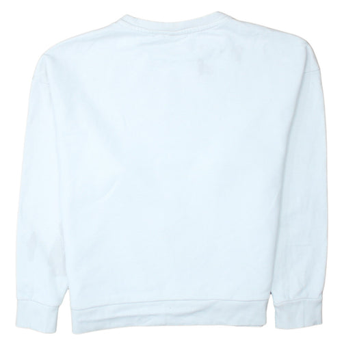 Puma Womens White Medium Crew Neck Pullover Sweatshirt