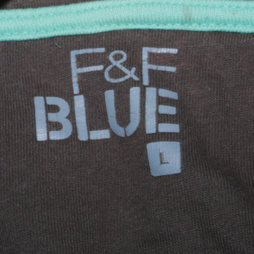F&F Men’s Green Graphic Pullover Hoodie Size L