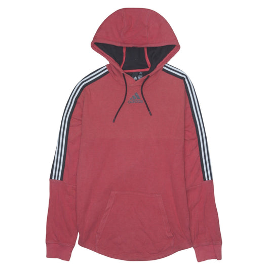 adidas Men's Red Pullover Hoodie Size S Sports Fleece