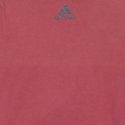adidas Men's Red Pullover Hoodie Size S Sports Fleece