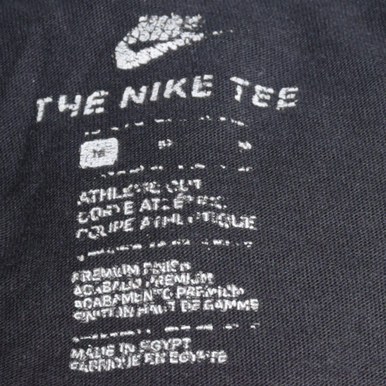 Nike Men's Black Red Logo Athletic Fit Graphic T-Shirt M