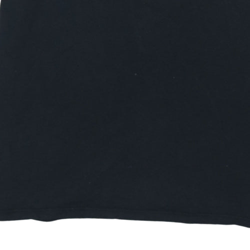 Nike Men's Black Red Logo Athletic Fit Graphic T-Shirt M