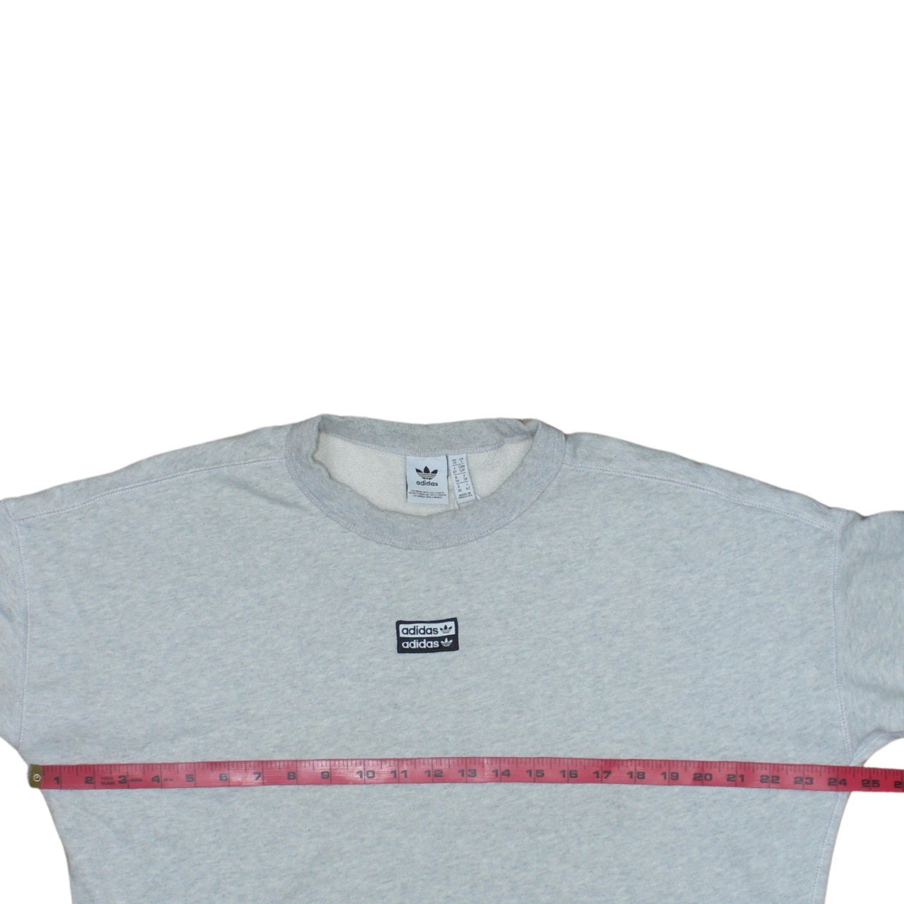 Adidas Women Grey Crew Neck Sweatshirt Size 10 Classic Logo