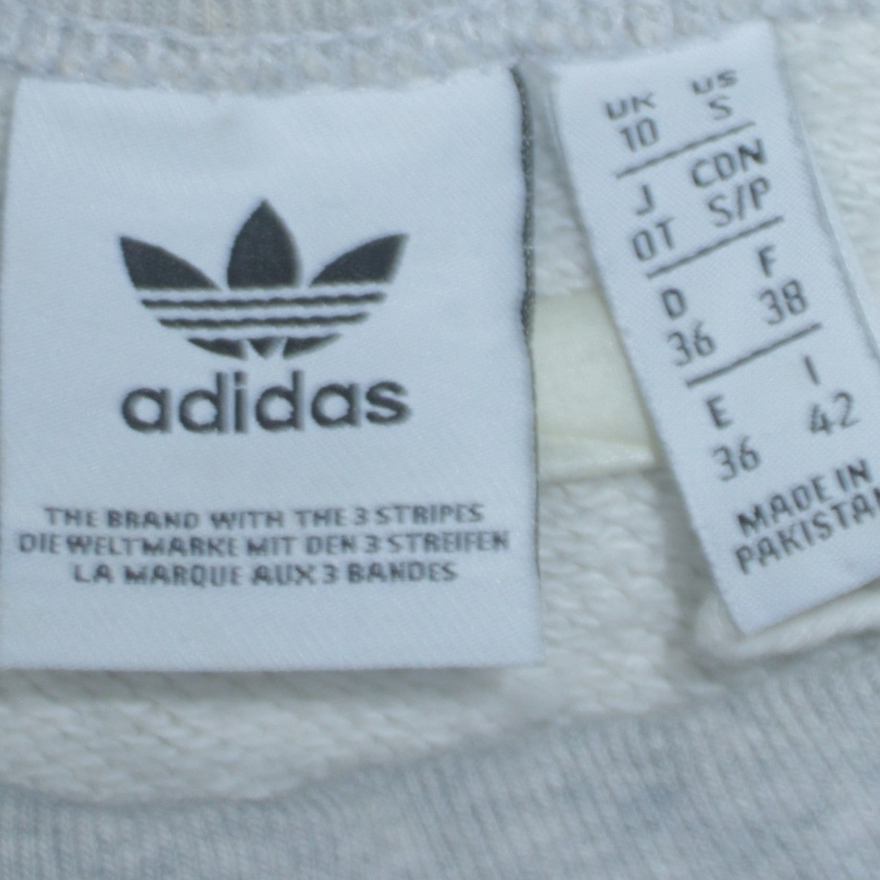 Adidas Women Grey Crew Neck Sweatshirt Size 10 Classic Logo