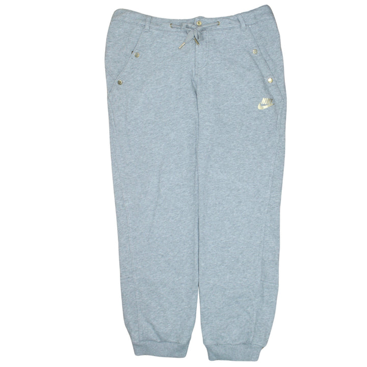 Nike Women’s Grey Jogger Sweatpants M Regular Fit Drawstring Trousers