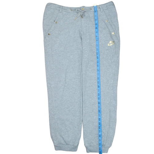 Nike Women’s Grey Jogger Sweatpants M Regular Fit Drawstring Trousers