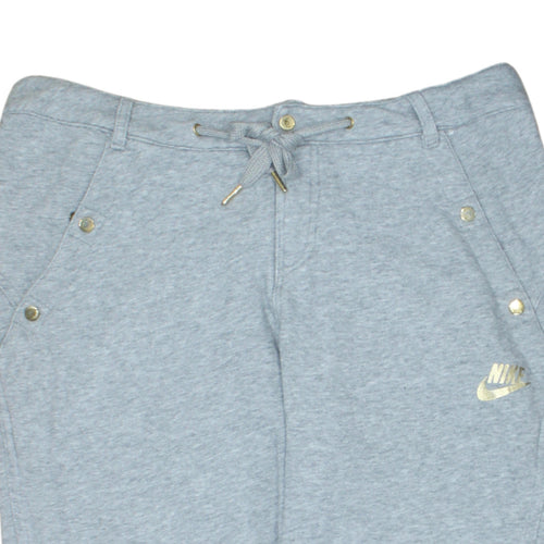 Nike Women’s Grey Jogger Sweatpants M Regular Fit Drawstring Trousers