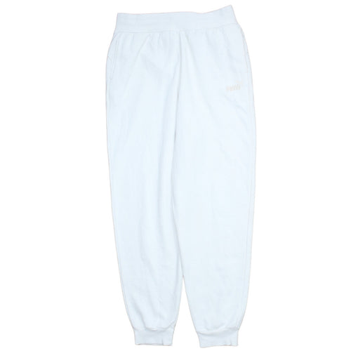 Puma Women’s White Jogger Sweatpants Size M Cotton Blend