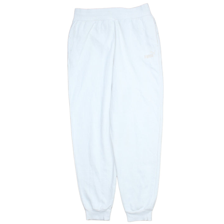 Puma Women’s White Jogger Sweatpants Size M Cotton Blend
