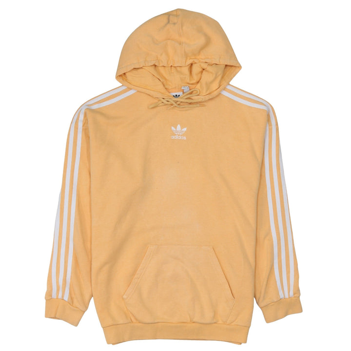 Adidas Women’s Yellow Hooded Pullover Sweatshirt Size 10 UK