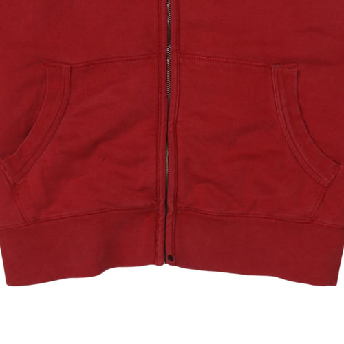 Tommy Hilfiger Mens Red 2XL Track Jacket Full Zip Cotton Stand Collar