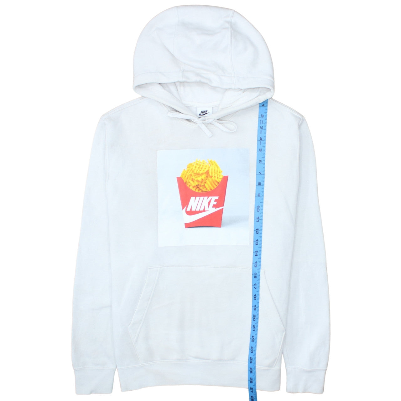 Nike Men's White Graphic Pullover Hoodie Size M