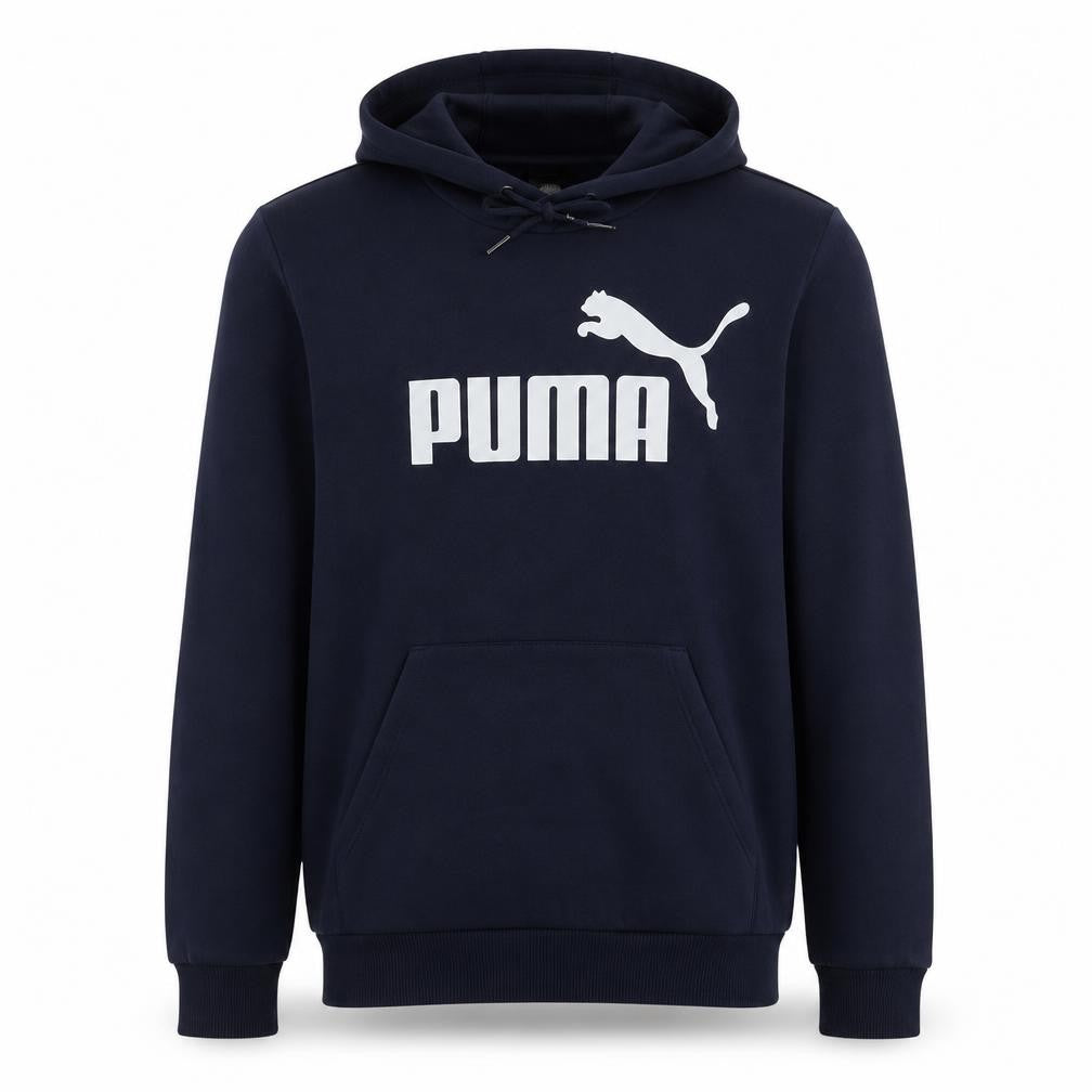 Puma Men's Blue Pullover Hoodie XS Logo Fleece Sweatshirt