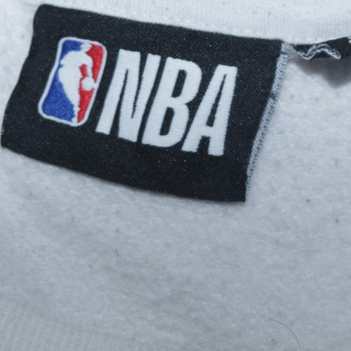 NBA Los Angeles Lakers White Crew Neck Sweatshirt Women L Graphic Print