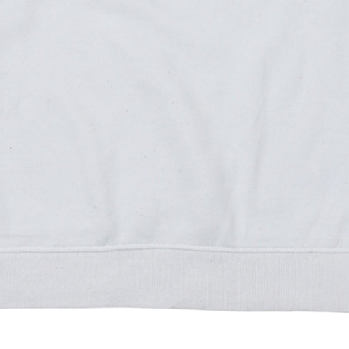NBA Los Angeles Lakers White Crew Neck Sweatshirt Women L Graphic Print