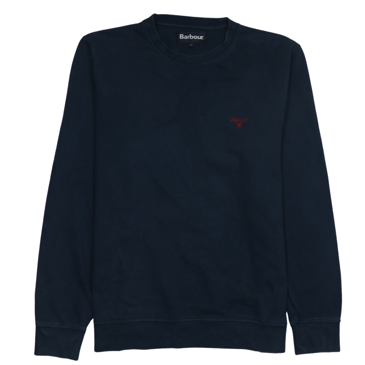 Barbour Men's Blue Cotton Crew Neck Pullover Sweatshirt Size L