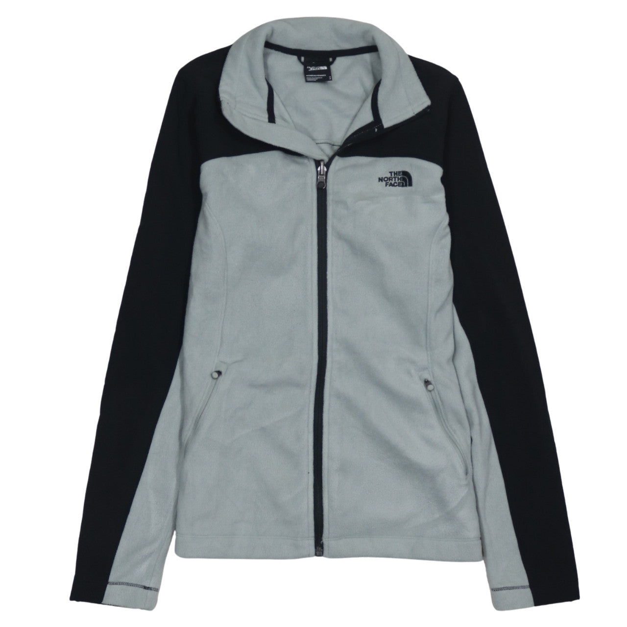 The North Face Womens Grey Fleece Full Zip Jacket Size S
