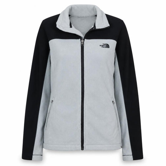The North Face Womens Grey Fleece Full Zip Jacket Size S