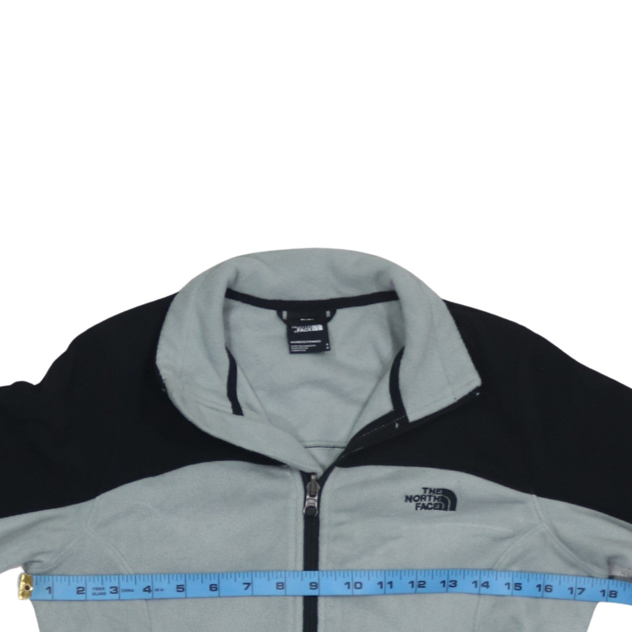 The North Face Womens Grey Fleece Full Zip Jacket Size S