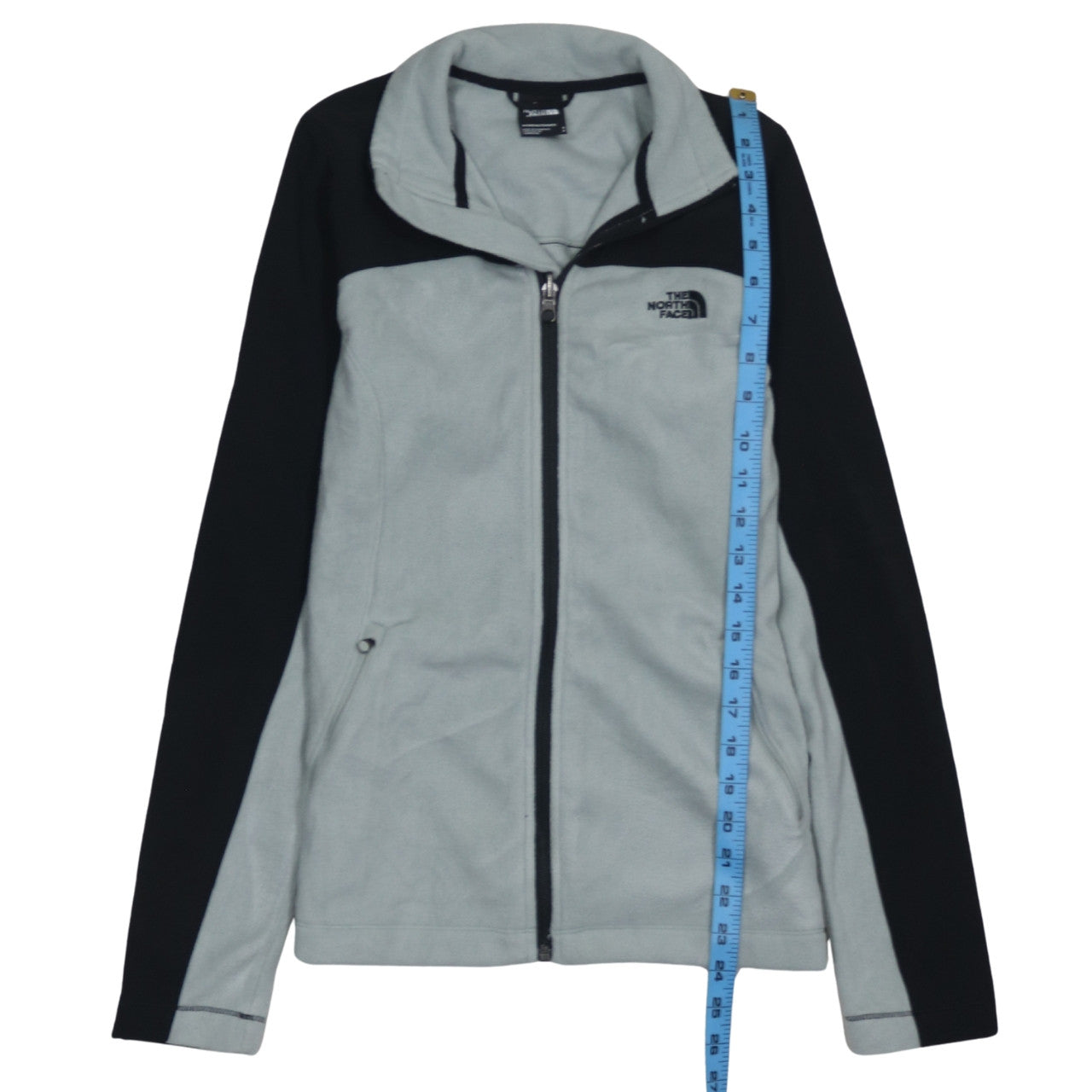 The North Face Womens Grey Fleece Full Zip Jacket Size S