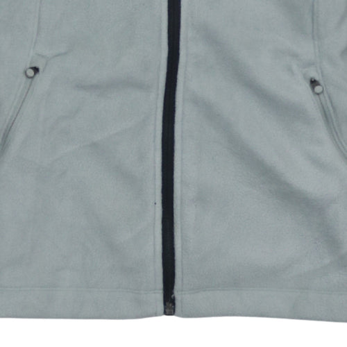 The North Face Womens Grey Fleece Full Zip Jacket Size S